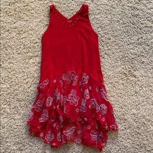 VINTAGE Flowers by Zoe red dress